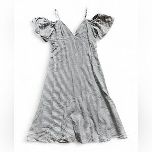 Eesome Womenβs Navy and White Striped Dress Size Small